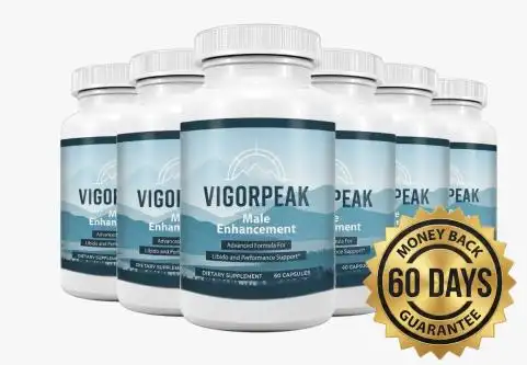 VigorPeak™ Natural Male Vitality Supplement — 5 Research-Backed Ingredients — L-Citrulline L-Carnitine Mucuna Pruriens Maca Pine Bark — Made in USA